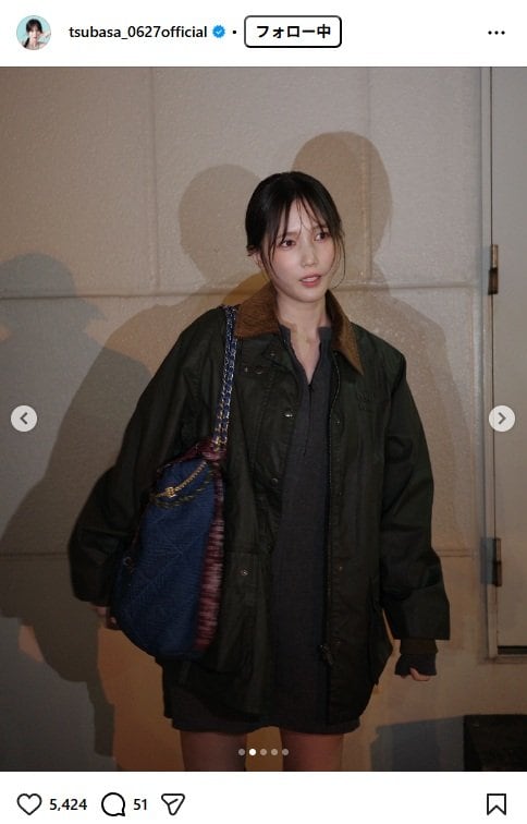 出所：本田翼のInstagram（@tsubasa_0627official）参照日：2025年11月4日