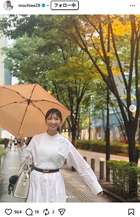 出所：望月理恵のInstagram（＠mochiee28） 参照日：2026年5月22日