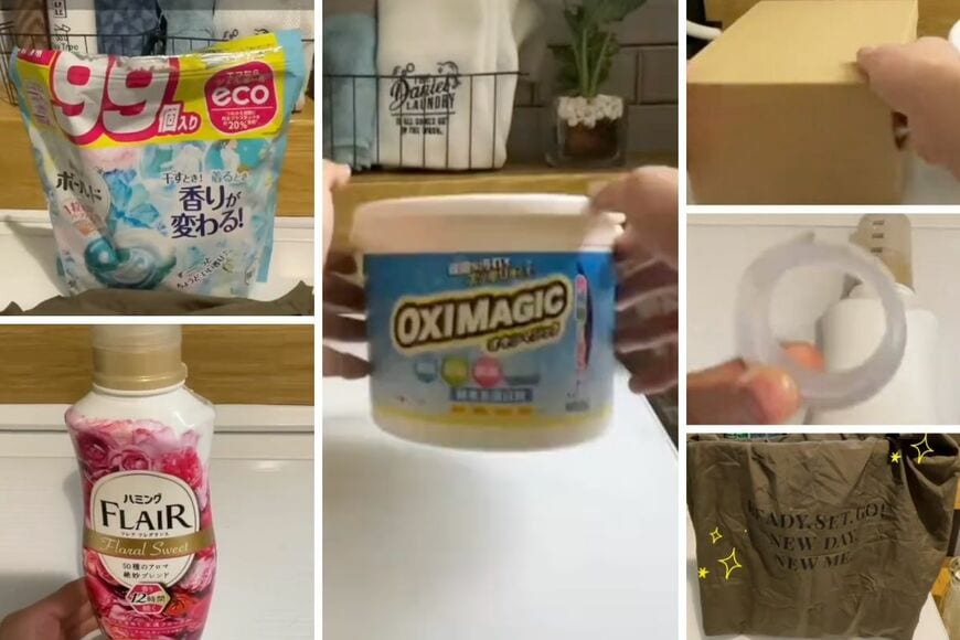 ダイソーの商品を使った収納