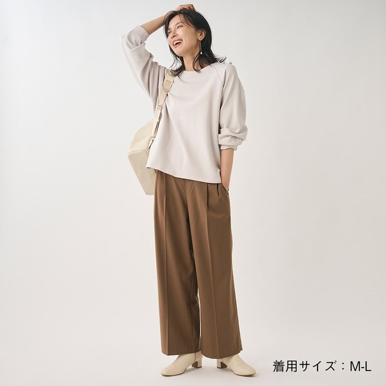 ケユカ公式 美シルエットタックワイドパンツ