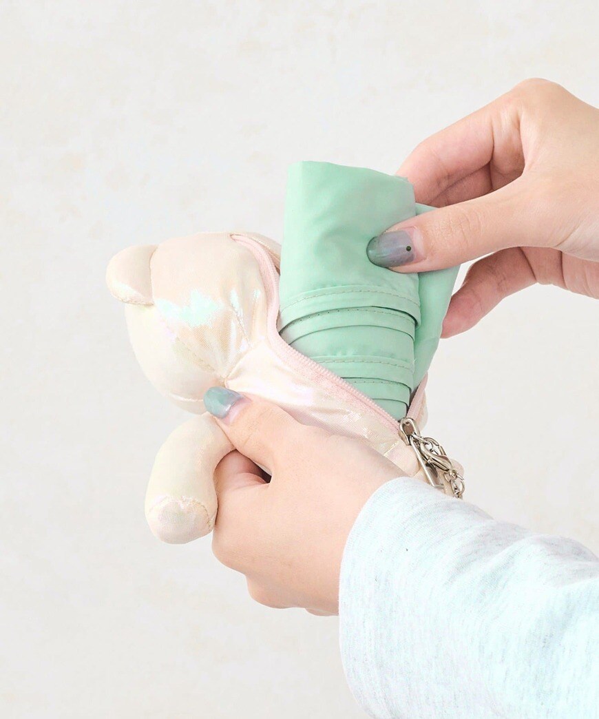 3COINS公式 くまチャーム付きエコバッグ