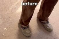 「勉強になりました」築40年戸建の板張りの床　木目調クッションフロアで「明るい北欧風フローリング」に大変身