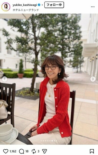 柏木由紀子のInstagram投稿