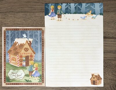 セリア、レターセット 5セット 童話イラスト柄商品画像