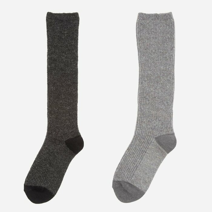 指先あたたか吸湿発熱＆アロエ保湿のハイソックス