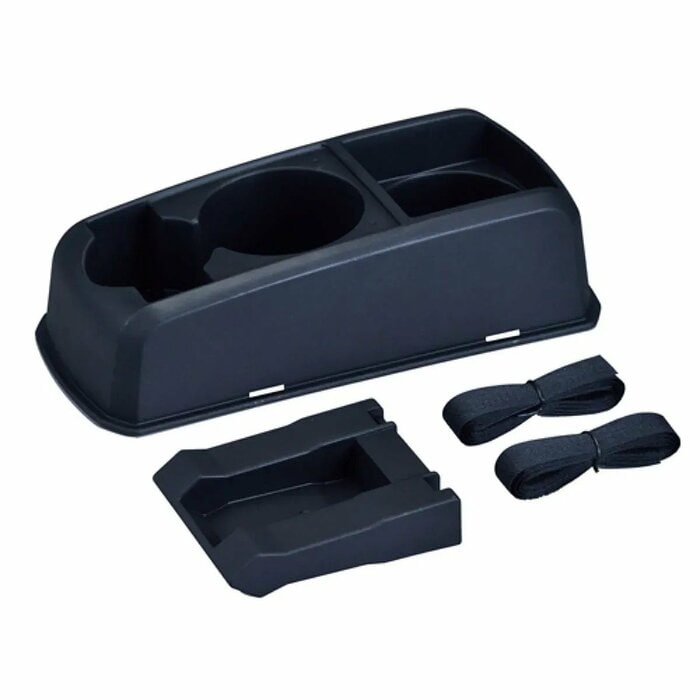 これ一台で運転席周りの小物を一括管理できるのも魅力です