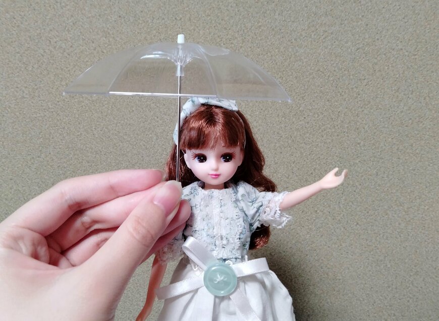 筆者撮影（セリア、ミニチュア傘）