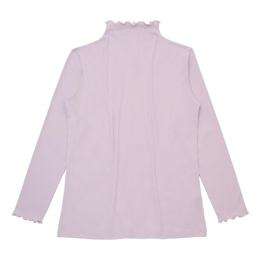 出所：ワークマン公式　レディースリブメローハイネックラメＴシャツ