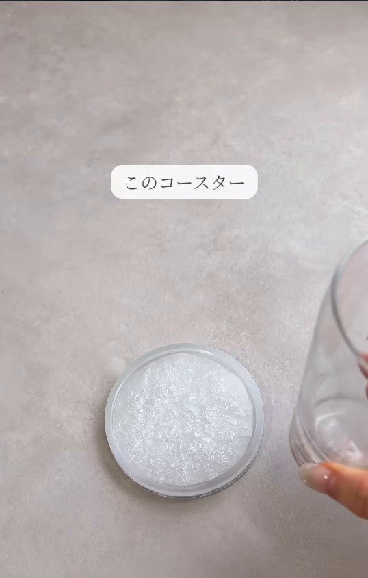 完成したレジンコースター