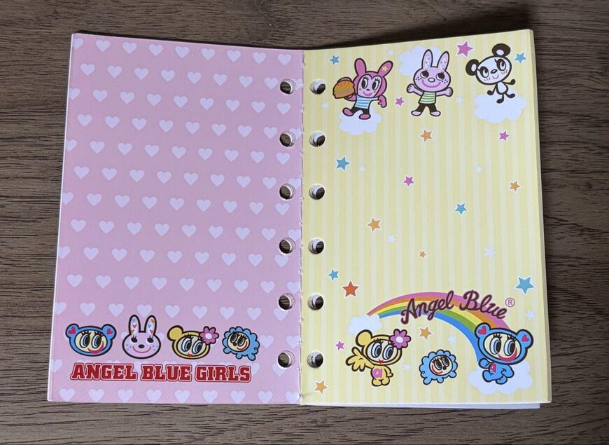 セリア、AB＆DL 6穴シール帳 16P商品画像