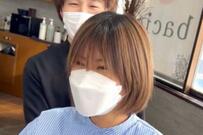 同じショートヘアでも雰囲気が変わる！久しぶりのイメチェンで素敵な仕上がりに笑顔！