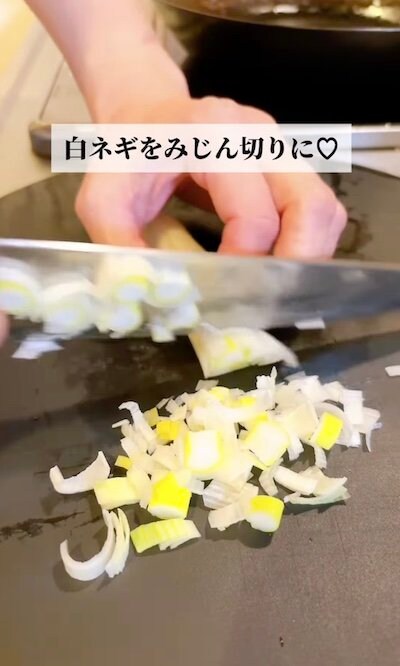 白ネギのシャキシャキ感がアクセントに