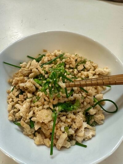 ひき肉と炒めて立派なおかずです