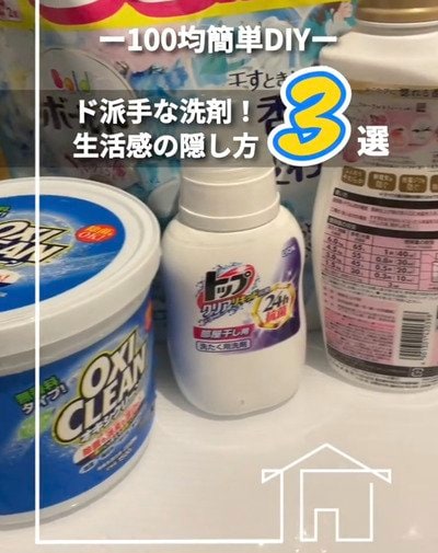 ダイソーの商品を使った収納
