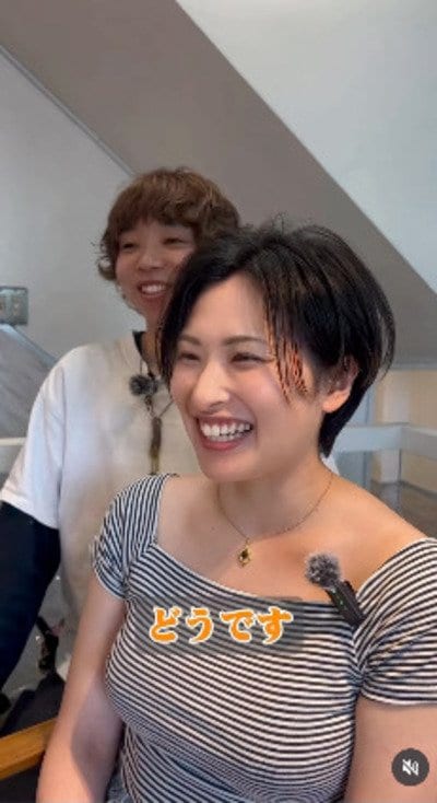 大胆カットでショートボブにイメチェン