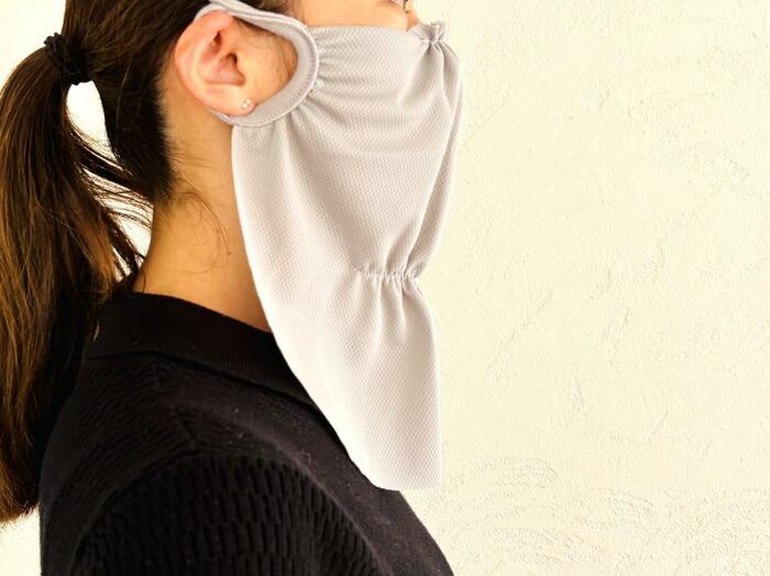 FACE COVER 日よけマスク　メッシュタイプ／gray