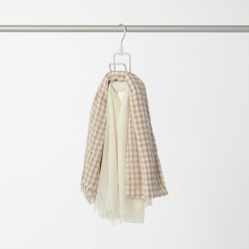 出所：無印良品公式　アルミハンガー・ネクタイ／スカーフ用