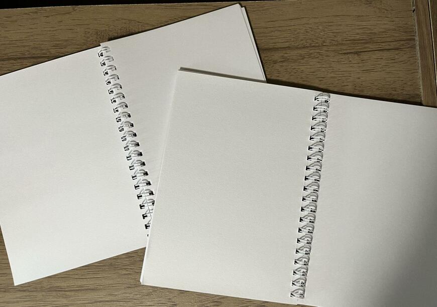 セリア、ミニスケッチブック おかっぱ文具 30枚 画像