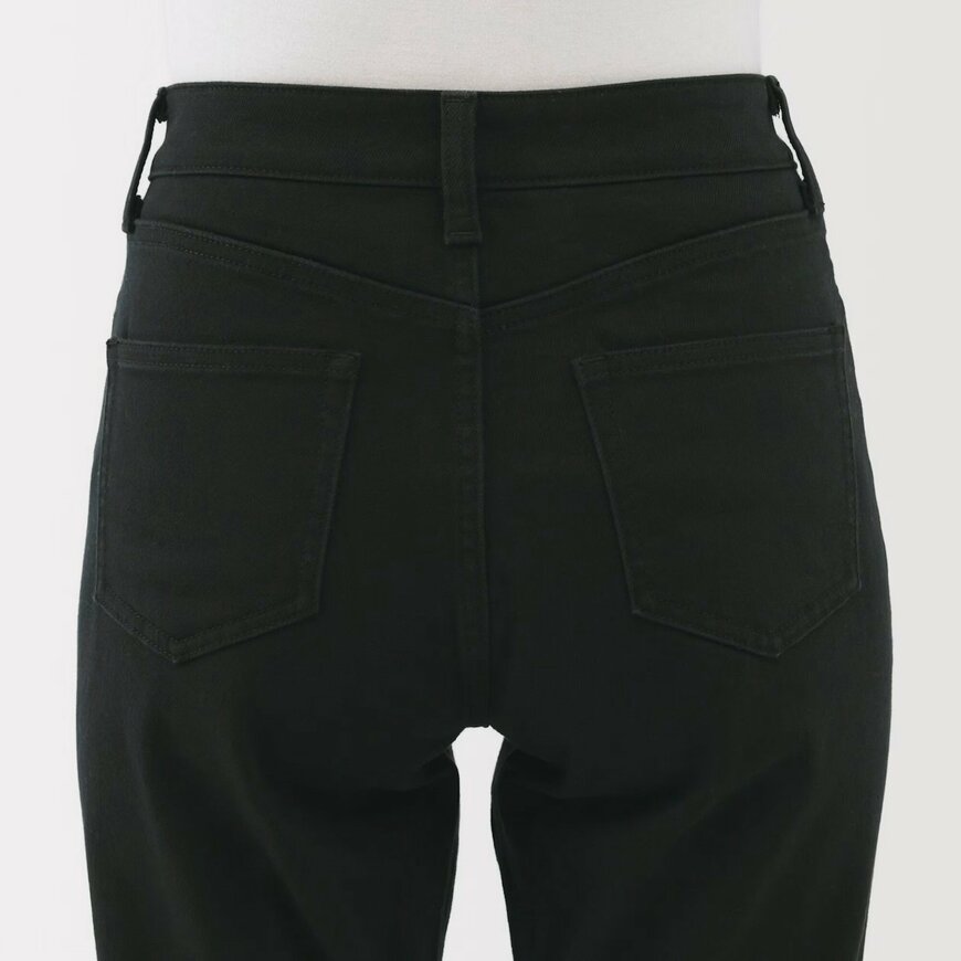 無印良品公式 ストレッチデニムスリムストレートパンツの画像