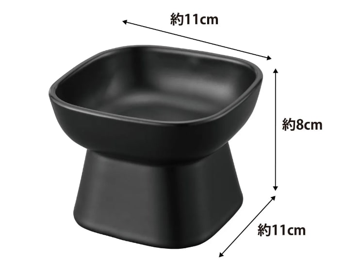 食べやすい高さ陶器ペットフードボウル タワー