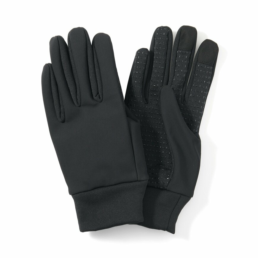 無印良品公式 防風生地を使った ジャージー タッチパネル手袋の画像