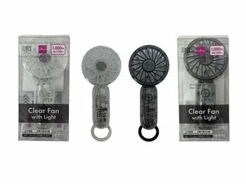 クリア扇風機（ライト付、ラメ）