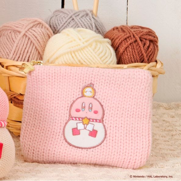 おもちカービィの刺繍がかわいすぎるポーチ