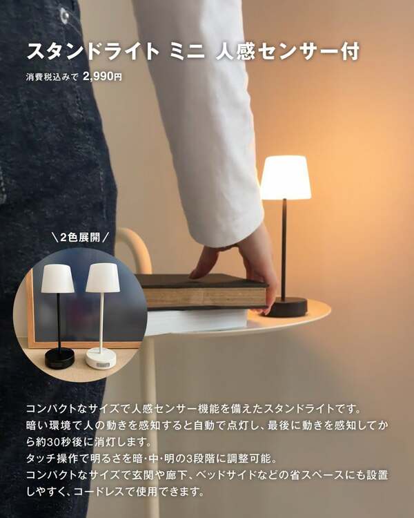 コンパクトでかわいさもバツグンのミニライト