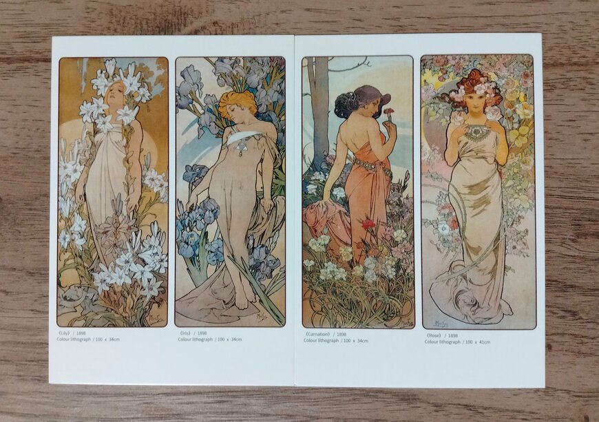 筆者撮影（SHEIN、30枚 人物グラフィック ポストカード）