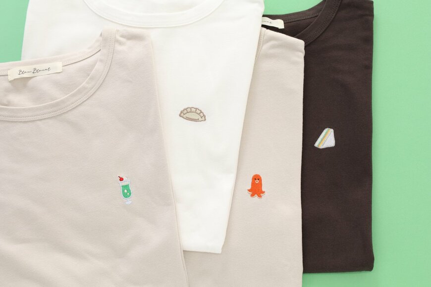 出所：ブルーブルーエ公式　刺繍Tシャツ
