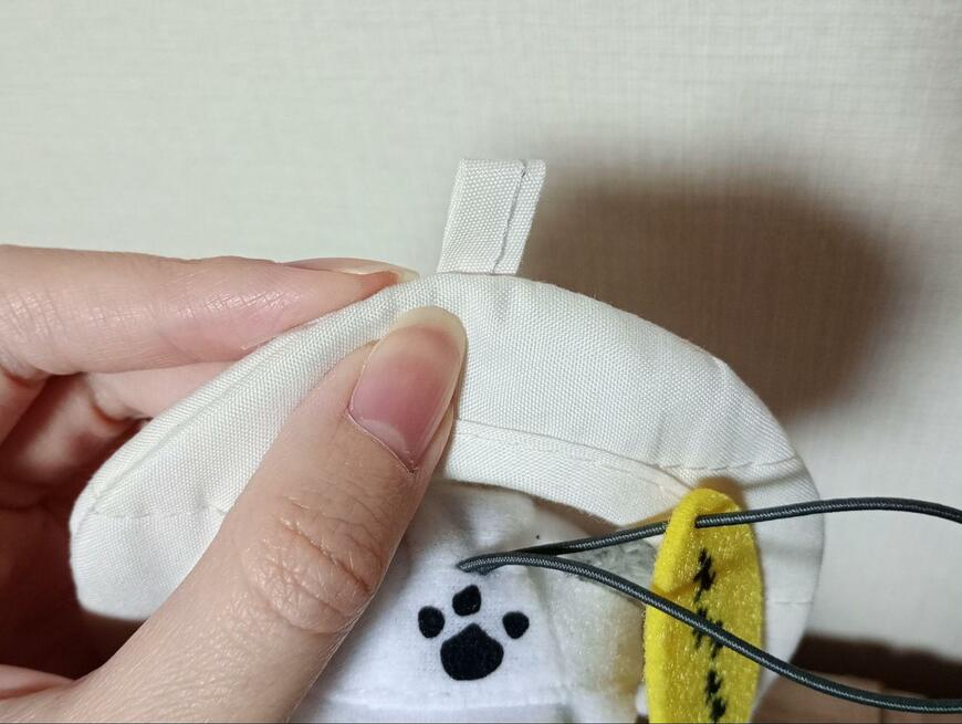 筆者撮影（セリア、ぬいぐるみシュラフ モノトーン）