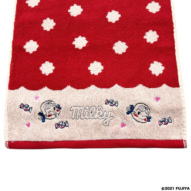 ミルキーペコちゃん フェイスタオル