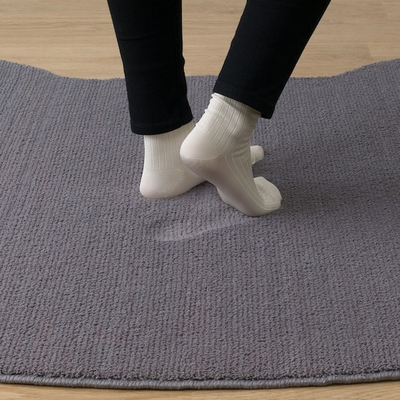 ニトリ、猫型ラグ デコネコ ブラック(gST6)商品画像