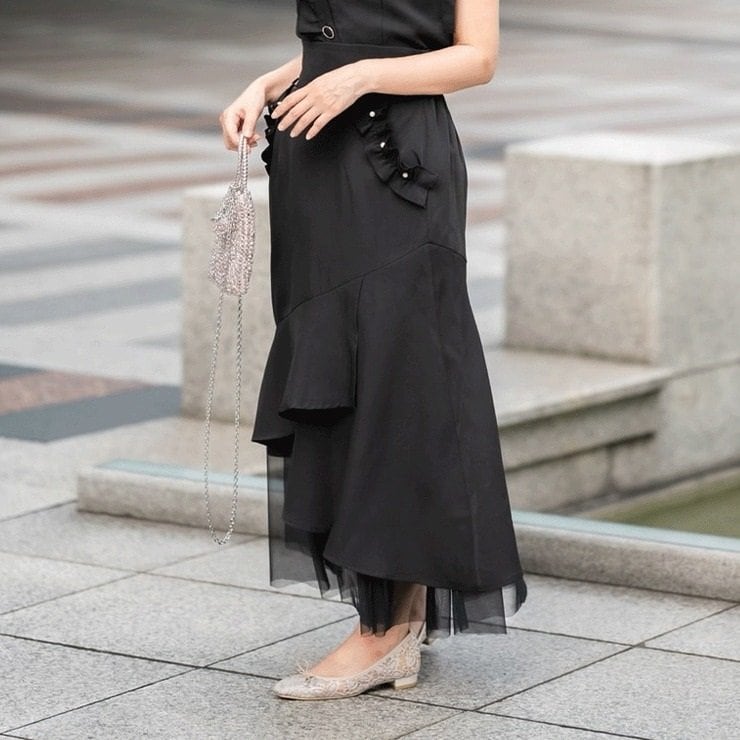 アシメデザイン　マーメイドスカート（serimash）