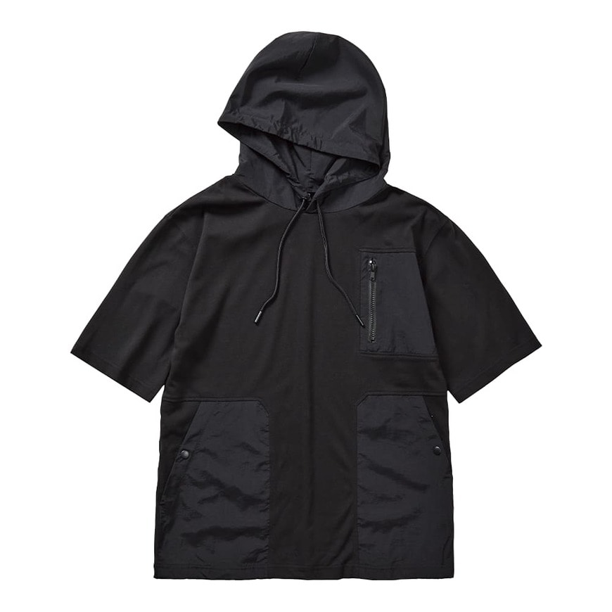 ワークマン公式 マルチポケット5分袖フーディ