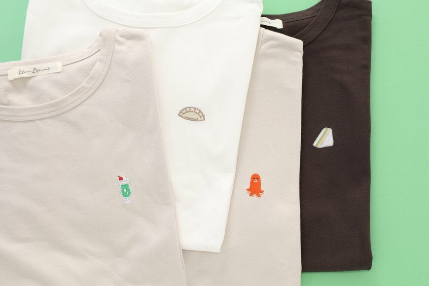 ブルーブルーエ公式　刺繍Tシャツ