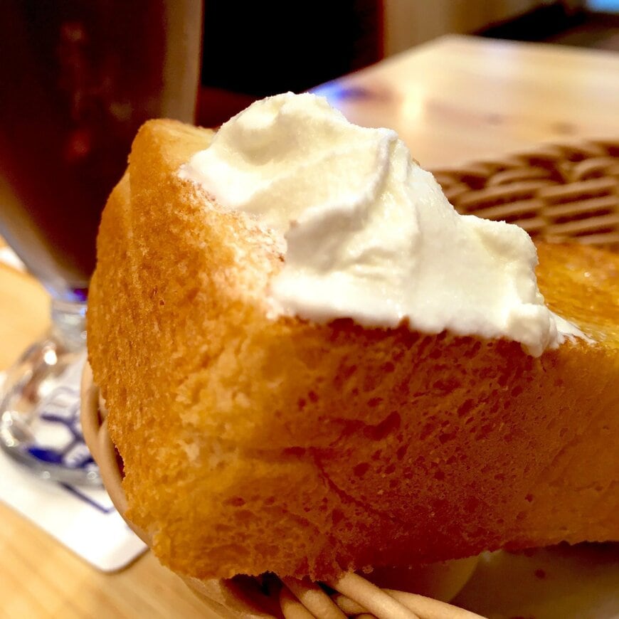 ソフトクリーム×トーストの贅沢な組み合わせ