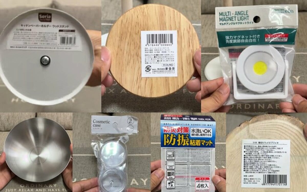 「冷麺ボウル」などセリア110円グッズ7つを〈がっちゃん〉したら…おしゃれすぎる北欧風「テーブルライト」が完成！