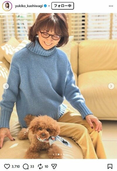 柏木由紀子のInstagram投稿