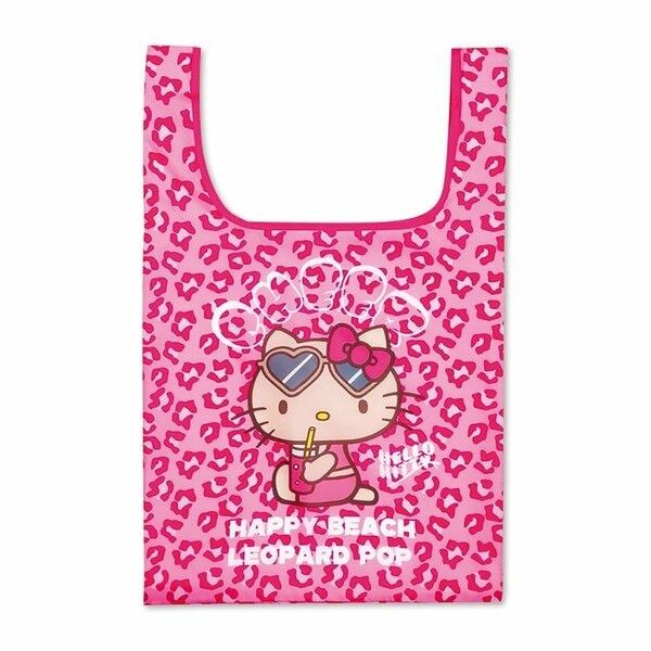 愛らしカラー「ハローキティエコバッグ（ローズピンク）」