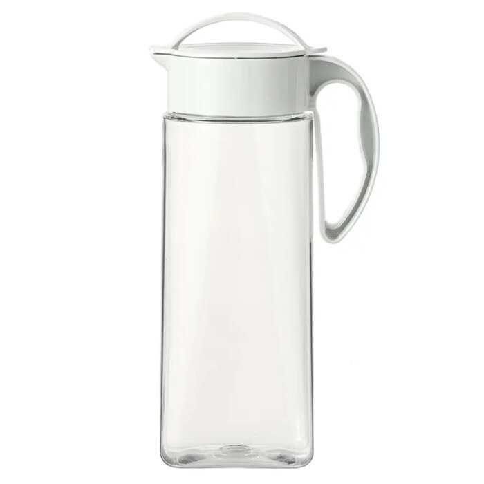 縦にも横にも置ける、ドアポケット以外にも収納できる冷水筒 2.1L