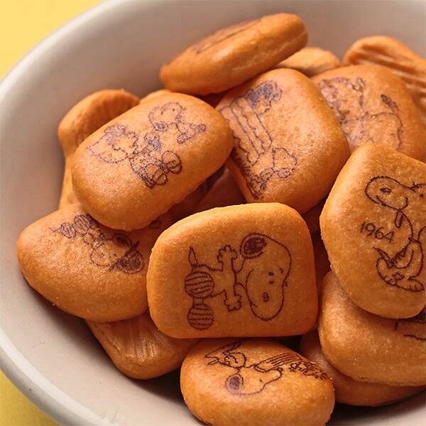 スヌーピー　ハロウィンプリントビスケット　ペーパーバッグ