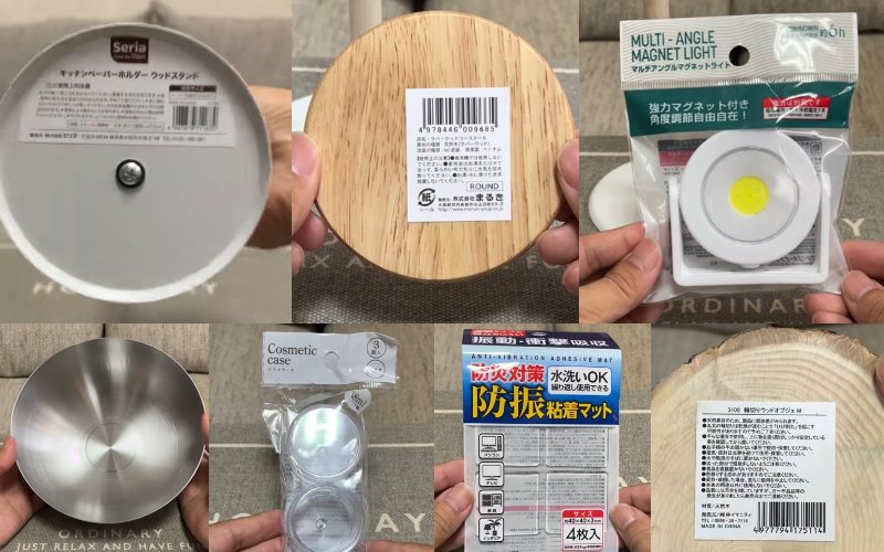 「冷麺ボウル」などセリア110円グッズ7つを〈がっちゃん〉したら…おしゃれすぎる北欧風「テーブルライト」が完成！