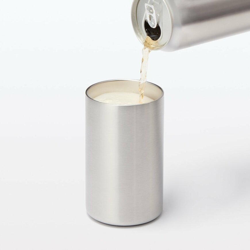出所：無印良品公式　コップとしても使える　缶飲料用　保温保冷ホルダー