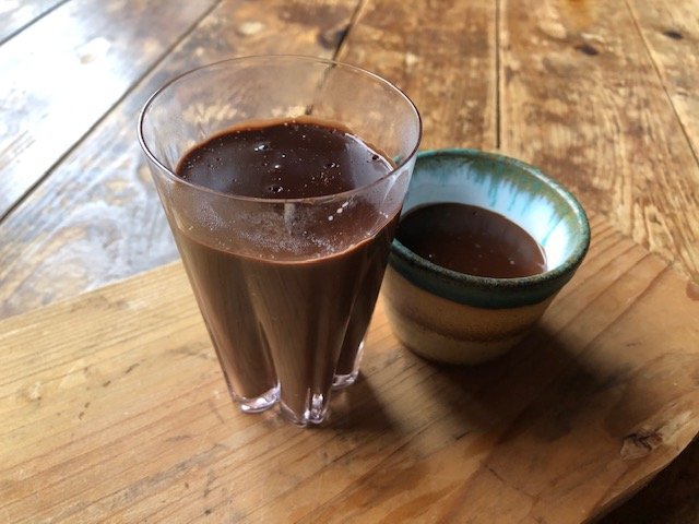 業務スーパー『チョコババロア』完成！（筆者撮影）