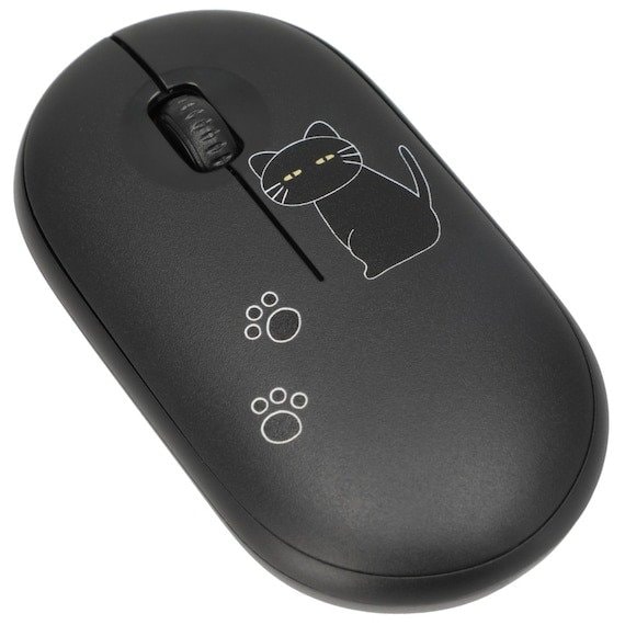 出所：ニトリ公式　ワイヤレスマウス(デコネコDH05 ブラック)