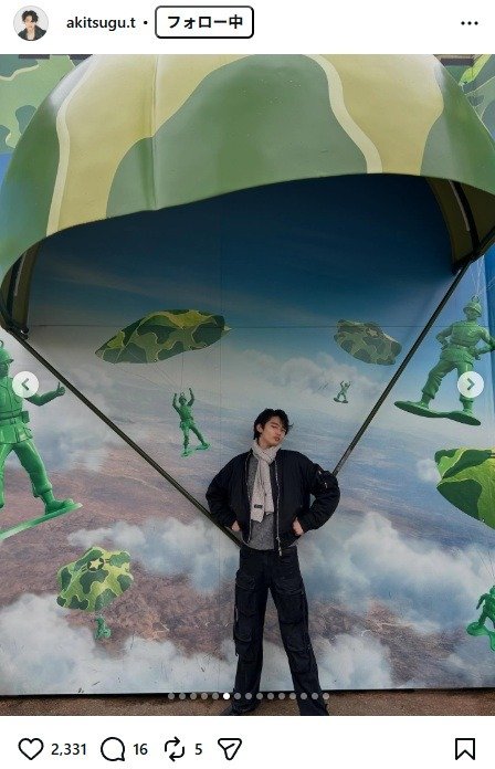 出所：冨永章胤のInstagram（＠akitsugu.t） 参照日：2026年2月4日