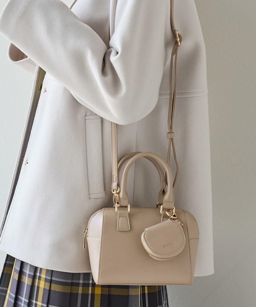 ハニーズ、ポーチ付ボストンバッグ画像