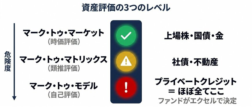 資産評価の3つのレベル