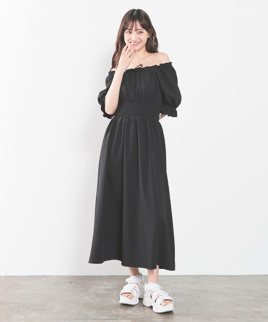 ハニーズ、オフショル2wayワンピ画像